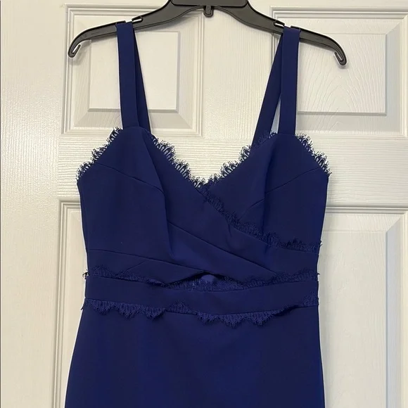 Nicole Miller Dresses | Nicole Miller Royal Blue Lace Trim Dress | Color: Blue | Size: 8 | Blueberryboy's Closet